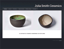 Tablet Screenshot of juliasmithceramics.com